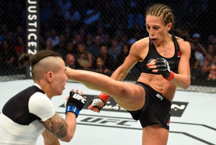 UFC 211:ヨアンナ・イェンドジェイチェク vs. ジェシカ・アンドラージ【アメリカ・テキサス州ダラス/2017年5月13日(Photo by Josh Hedges/Zuffa LLC/Zuffa LLC via Getty Images)】